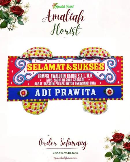 Papan Bunga Ucapan Selamat Bumiroso